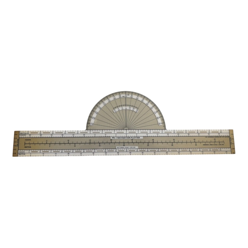 PN-1 PMI Navigation Plotter Nautical Protractor Ruler Marine Navigation Tool
